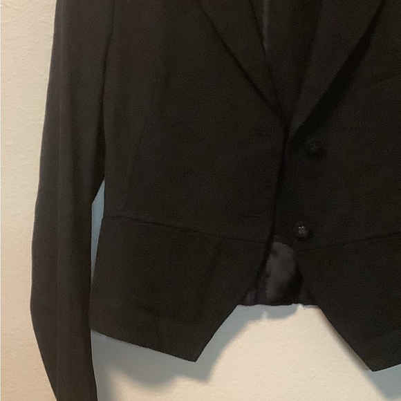 Hache women’s black cropped jacket 100% Lana vergine wool (see photos for size) - Picture 9 of 11